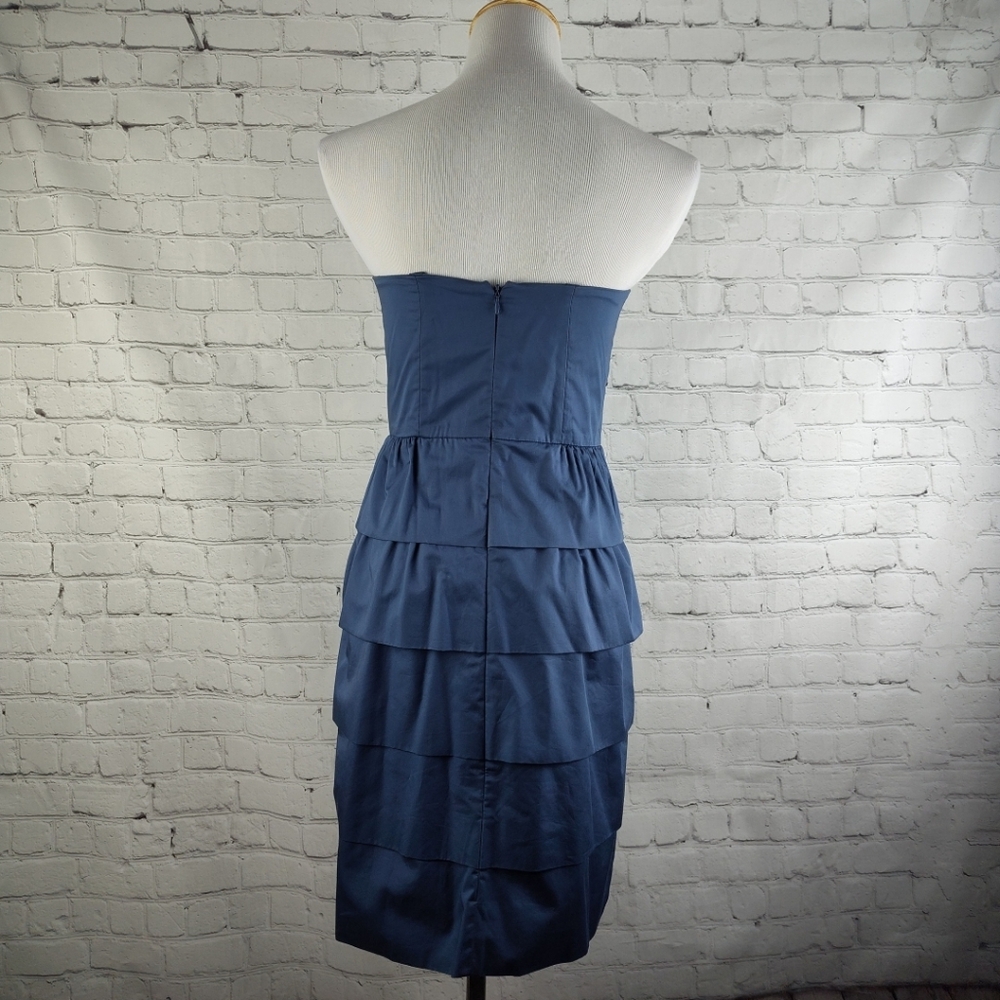 J. Crew Strapless Blue Dress 4 - Picture 3 of 10